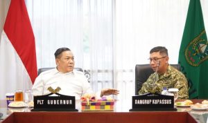 Plt Gubri SF Hariyanto Terima Kunjungan Dangrup 3 Kopassus, Perkuat Sinergi dengan TNI